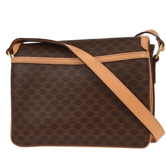 Celine Brown Macadam Shoulder Bag - Picture 2 of 10